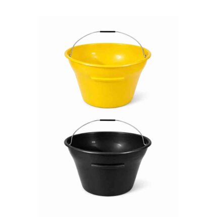 PVC Bucket Yellow and Black